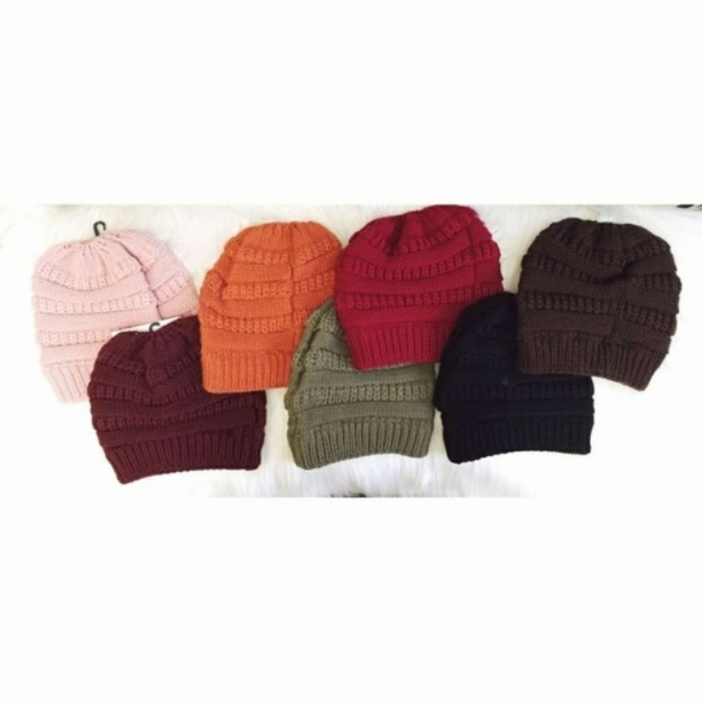Messy Bun Ponytail Beanie (color options) - Picture 2 of 3